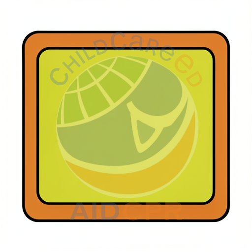 Yellow square with orange border