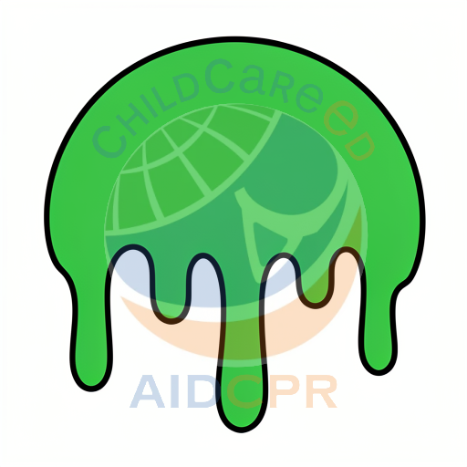 Green slime dripping from a rounded shape