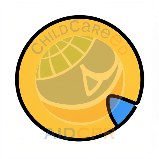 Yellow circle with blue slice missing
