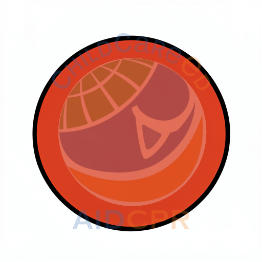 Simple red circle with bold black border