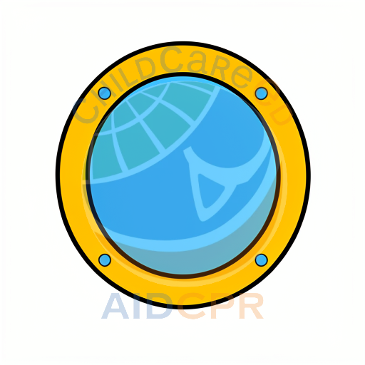 Blue circle inside yellow ring