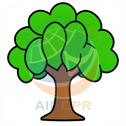 Green tree with full leafy canopy