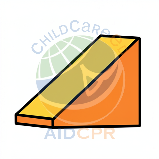 Yellow and orange triangular prism