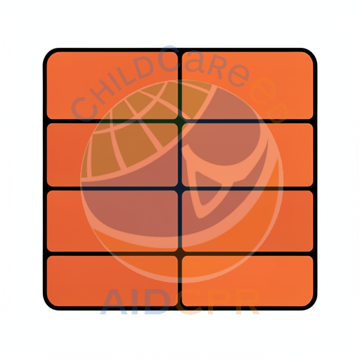 Orange brick wall pattern for kids