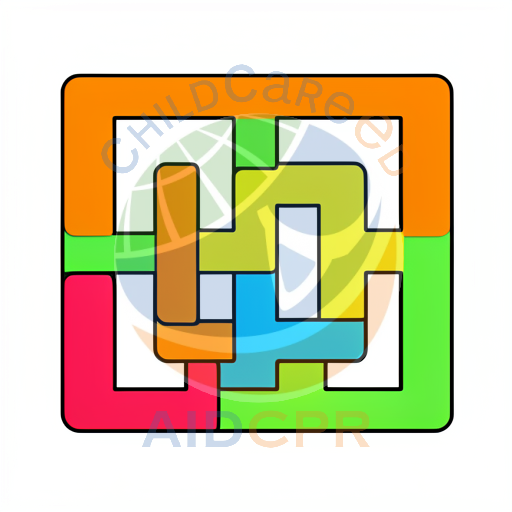 Colorful interlocking blocks forming a square - ChildCareEd