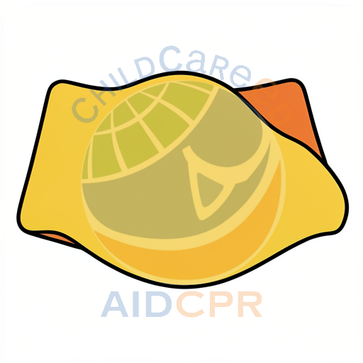 Yellow folder with orange tab open