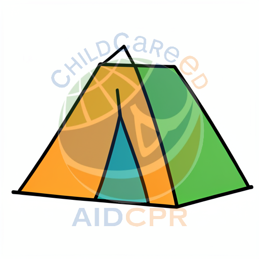 Colorful mountain with three triangular peaks