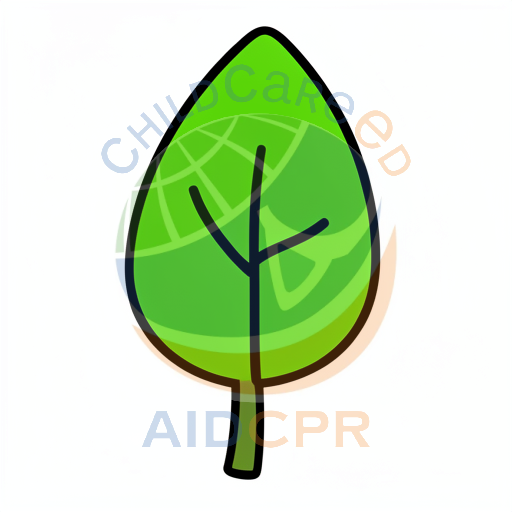 Green leafy tree with simple branches