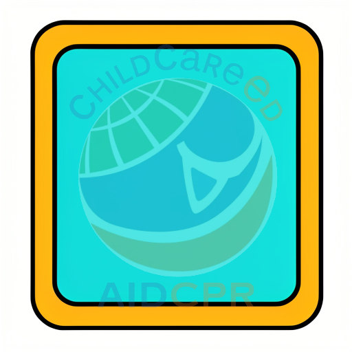 Bright yellow bordered turquoise square