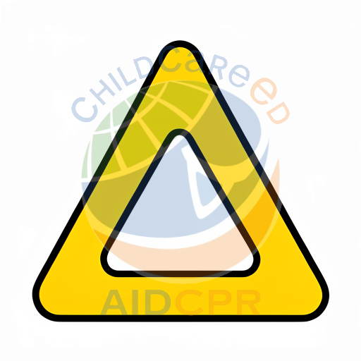 Yellow warning triangle with black border