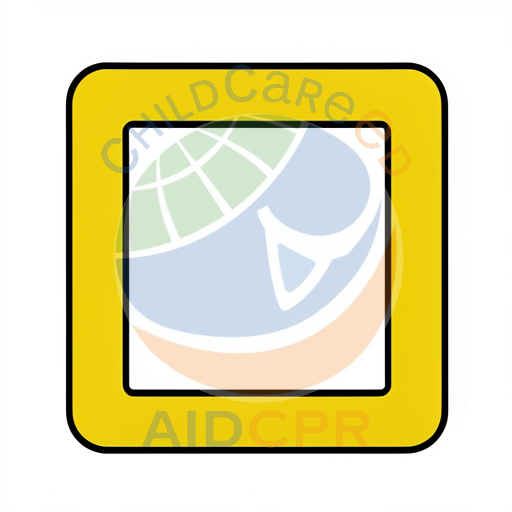 Simple yellow outlined square shape