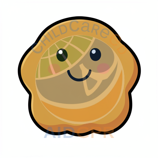 Happy smiling bread slice with rosy cheeks