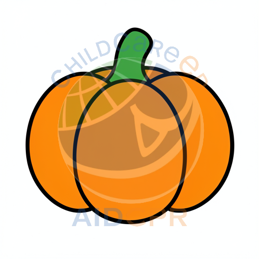 Pumpkin with three rounded sections