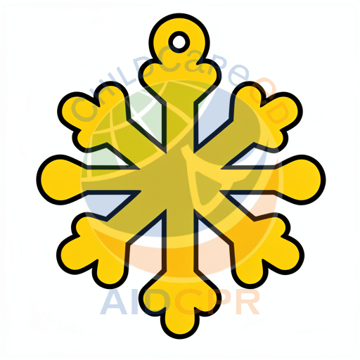 Simple snowflake design for kids
