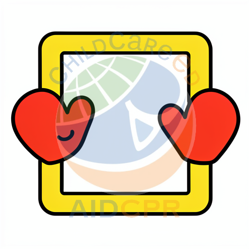 Two red hearts inside a yellow frame