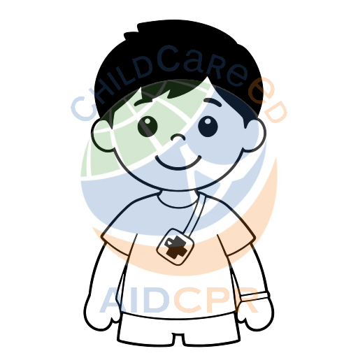 Smiling boy with game controller strap coloring page