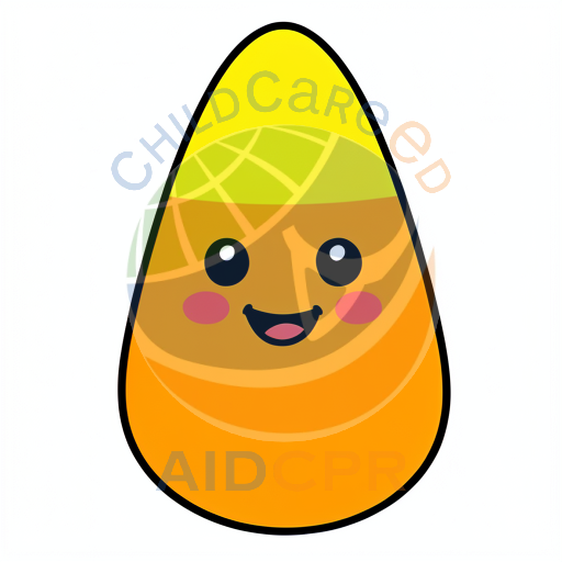 Happy candy corn smiling with cheeks