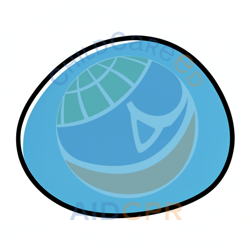 Blue rounded shape with bold black border