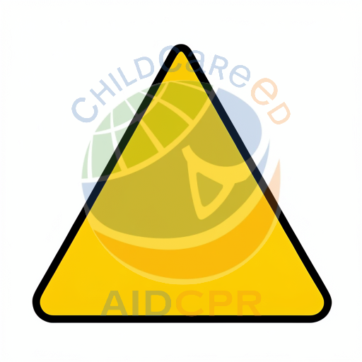 Safety triangle with black border