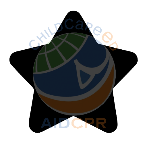 Simple star shape for early learning silhouette