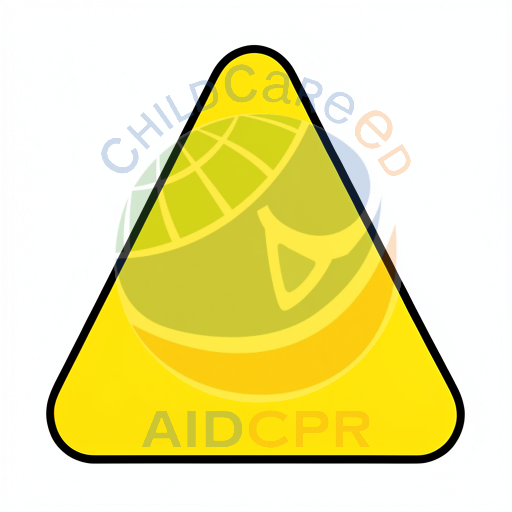 Yellow warning triangle with black border