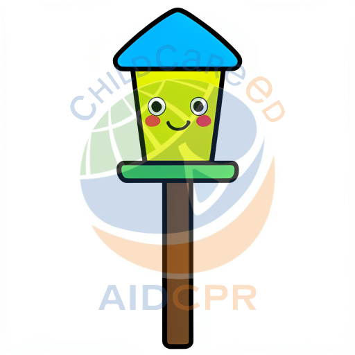 Happy firework rocket with smiling face