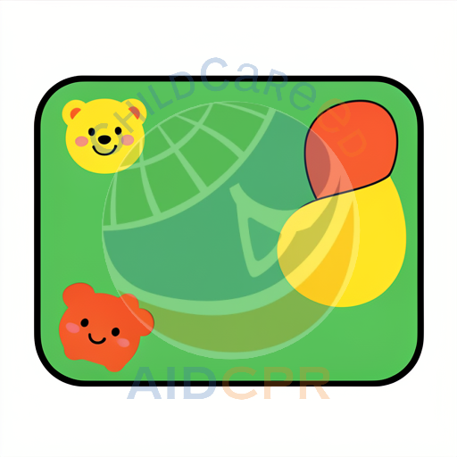Two smiling bears on green background
