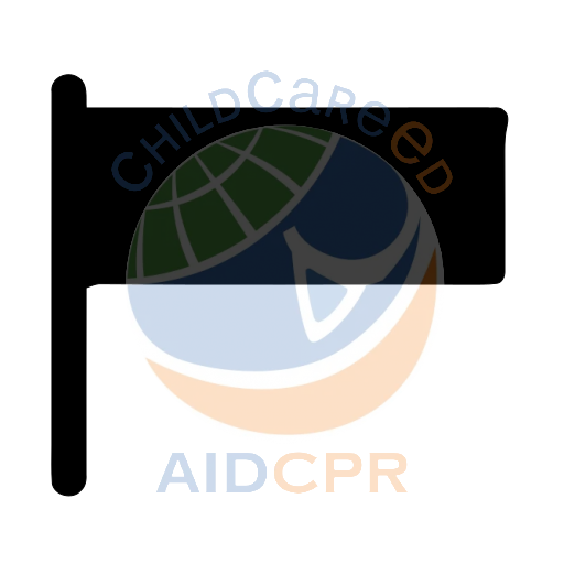 Blue flagpole with white grid pattern silhouette