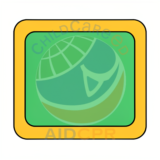 Green square inside yellow border