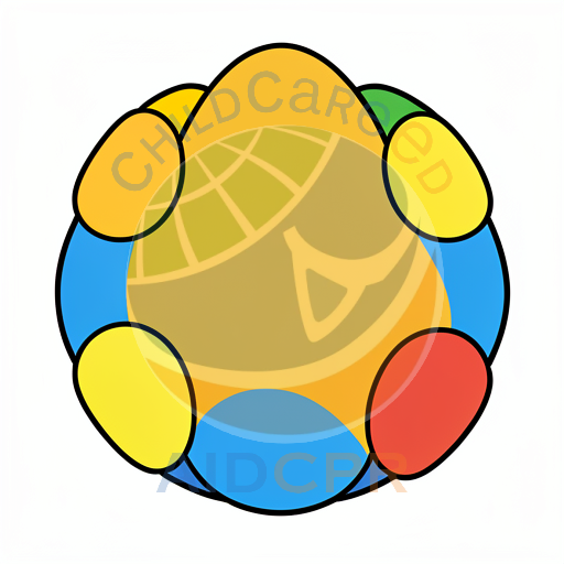 Colorful abstract shape with rounded forms