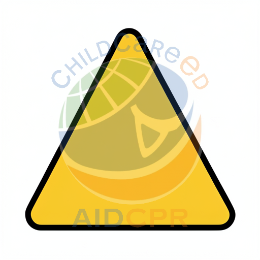 Yellow warning triangle with black border