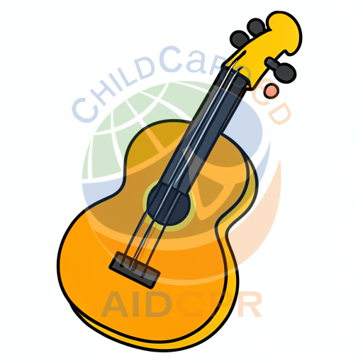 Yellow Ukulele with Black Strings