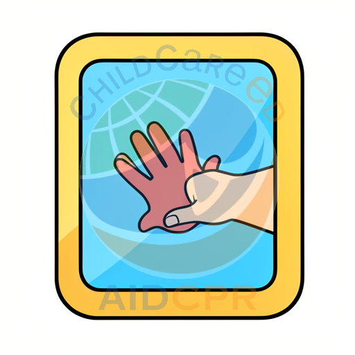 Hand reaching through window pane