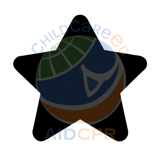 Simple star shape for early learning silhouette