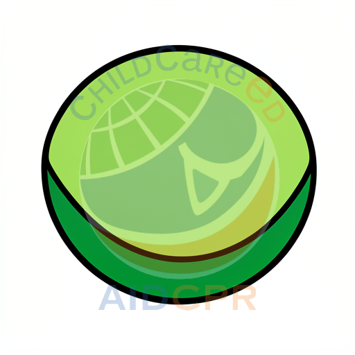 Simple lime green shape with thick border