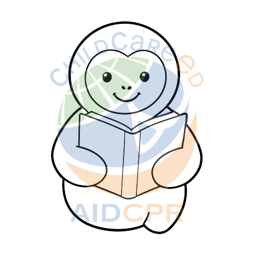 Brown sloth smiling while reading coloring page