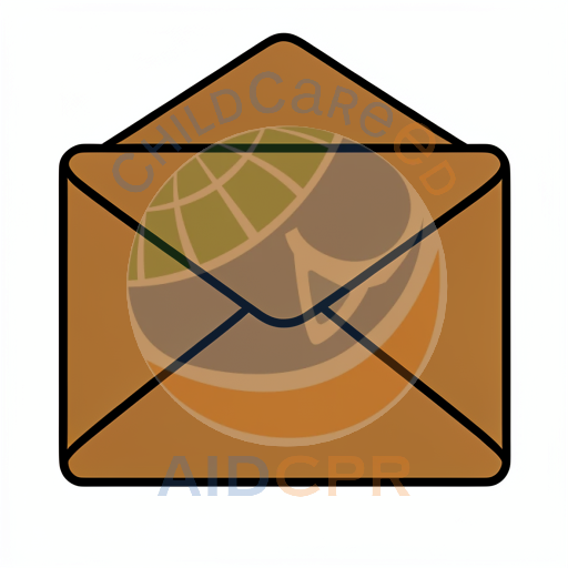 Simple closed mail envelope illustration