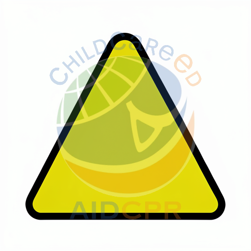 Bold yellow triangle with thick black border