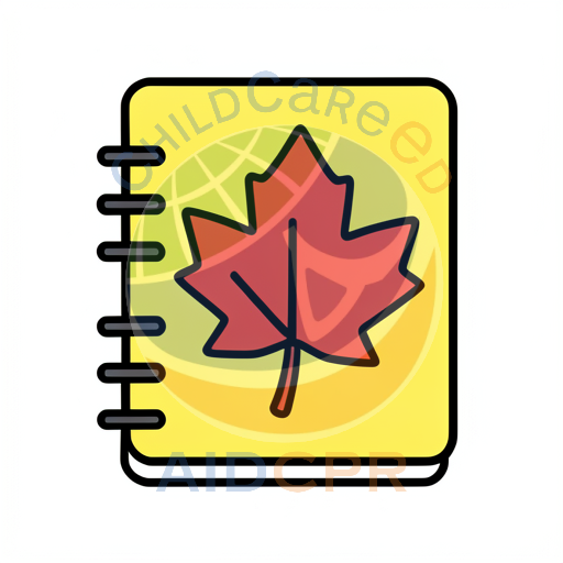 Canadian maple leaf notebook for early learning