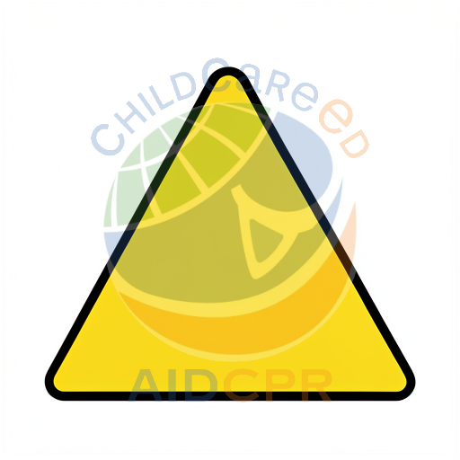 Safety triangle with black border
