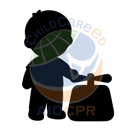 Boy smiling while using a scale silhouette