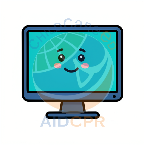 Happy computer screen with smiling face