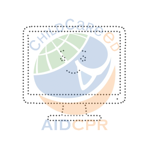 Happy computer screen with smiling face dotted tracing worksheet