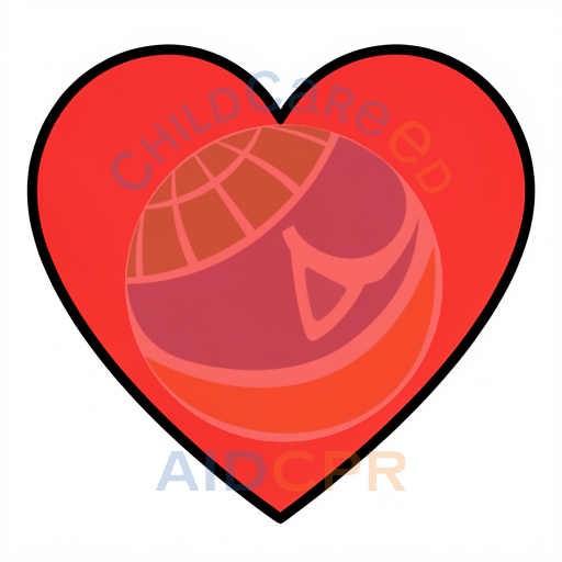 Simple red heart shape illustration