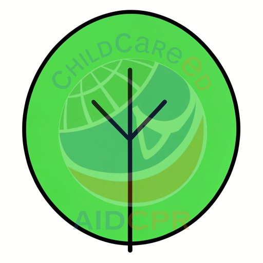 Simple green tree growing in circle