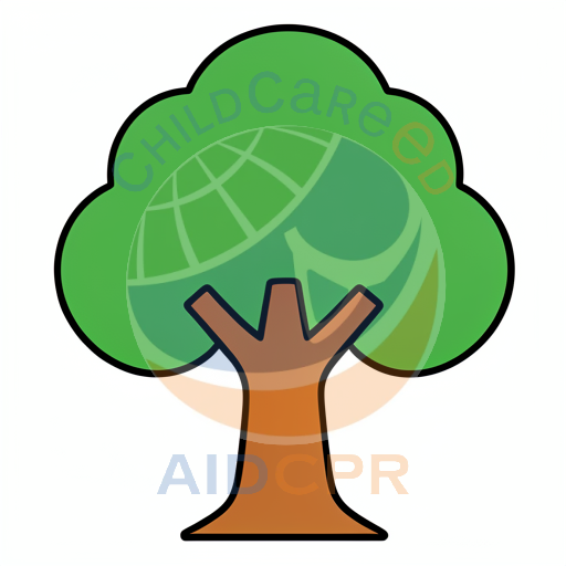 Simple cartoon tree with rounded canopy