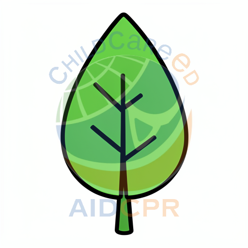 Green leafy tree with simple branches