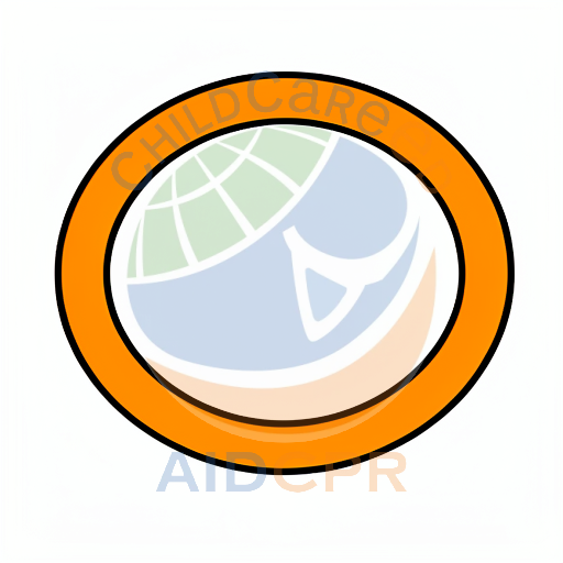 Bold orange ring with thick black border