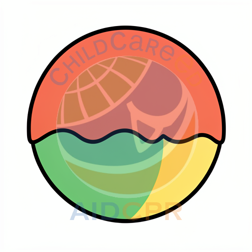 Three colored circle with wavy dividing line