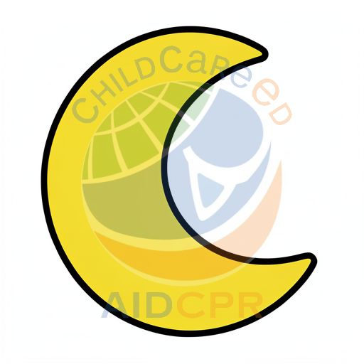 Simple smiling moon shape for kids